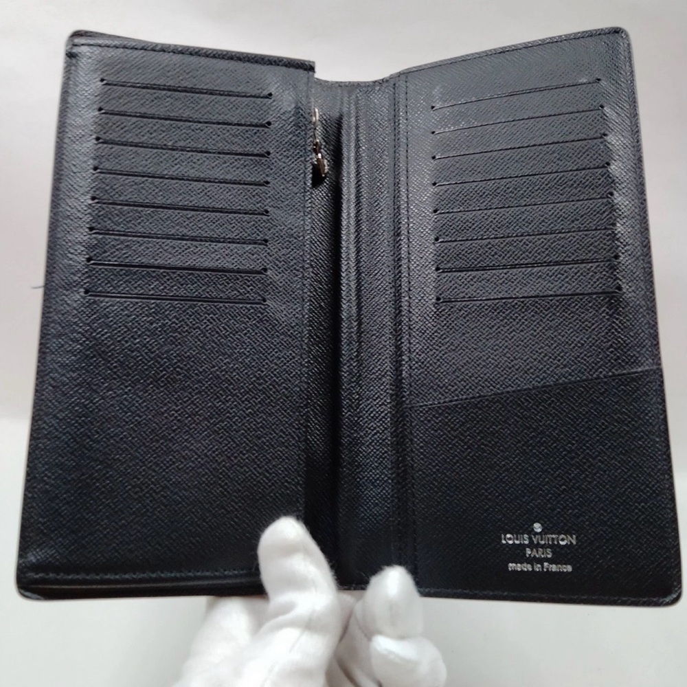 Louis Vuitton LV Long Brazza Wallet Black Damier Graphite - Picture 4 of 9